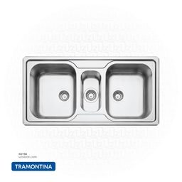 [KST38] Tramontina Stainless Steel Sink 100*50 2B 1/2 HSHT 93830123