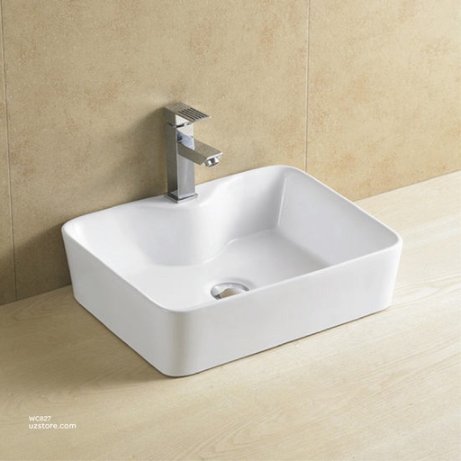 [WC827] حوض غسيل سيراميك أعلى السطح 775A