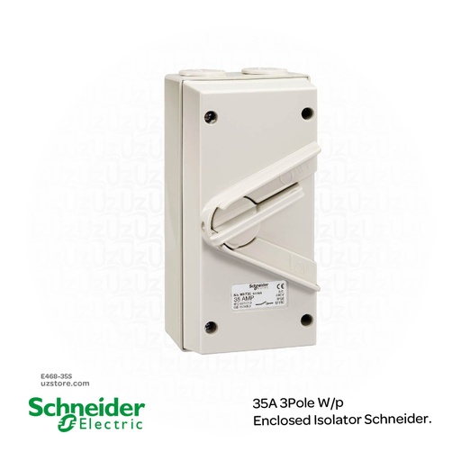 [E468-35S] Schneider 35A 3Pole Isolator Switch WeatherProof (WHT35) IP66