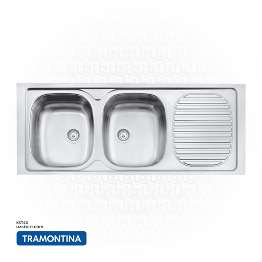 [KST40] Tramontina Stainless Steel Sink 120*50 2VB PERF. 93444602