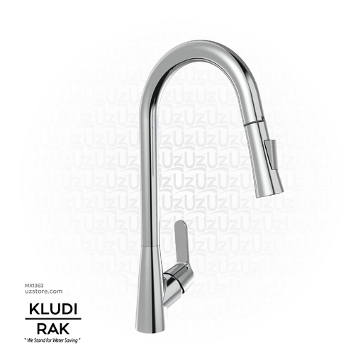 [MX1363] KLUDI RAK SINGLE LEVER SINK MIXER DN15 - PULL OUT RAK18072- 01