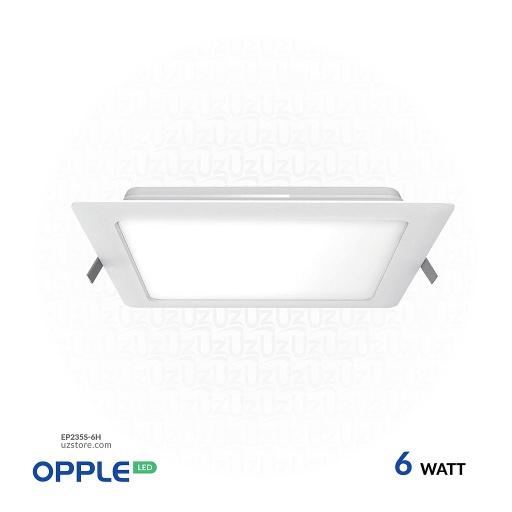 [EP235-6D] OPPLE LED Down Light Ecomax ESIII
 Square Slim 6W , 6500K Day Light 
