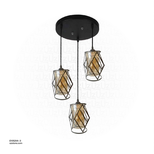 [E1052XA-3] Triple Pendant Light E27 8244/3