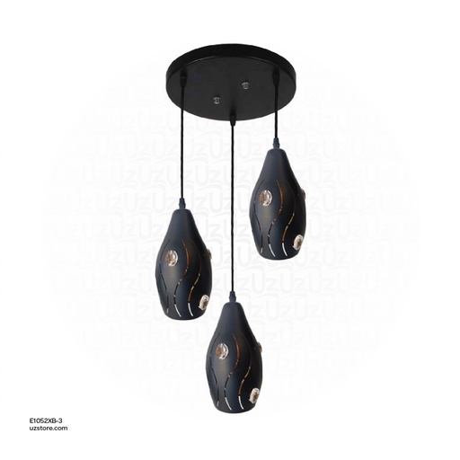 [E1052XB-3] Triple Pendant Light E27 7967/3