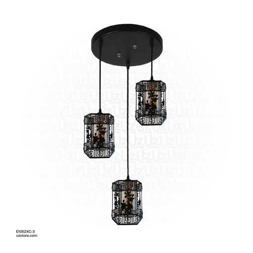 [E1052XC-3] Triple Pendant Light E27 8303/3