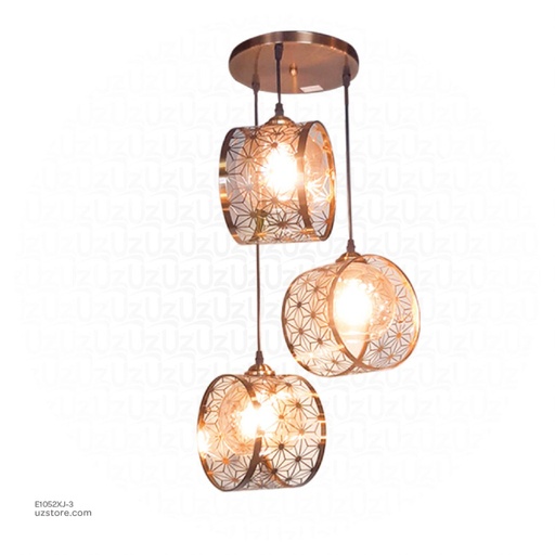 [E1052XJ-3] Triple Pendant Light E27 8212/3