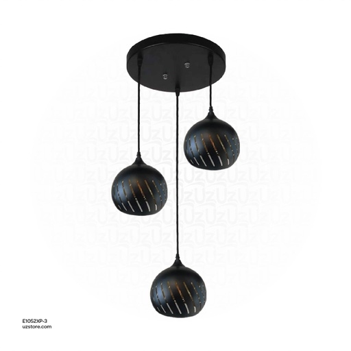[E1052XP-3] Triple Pendant Light E27 8073/3