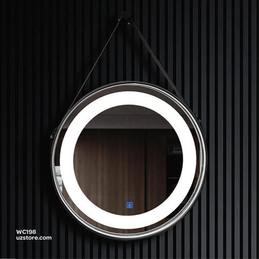 [WC198] led Mirror LED-333 black 60*60