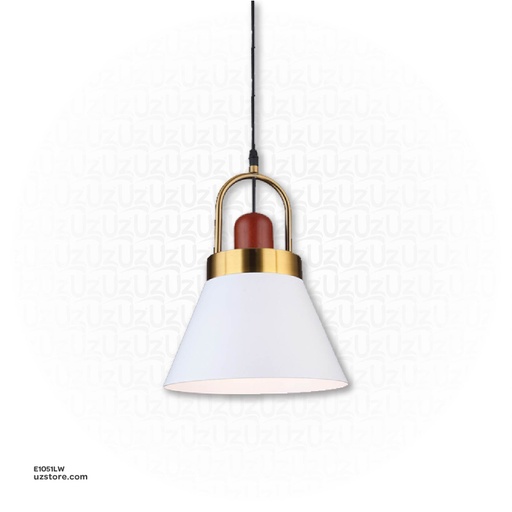 [E1051LW] Pendant Light 9414/1 White 220*250