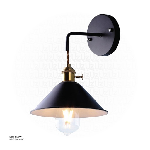 [E1051KDW] Wall Light 7942/1 Black 250*250
