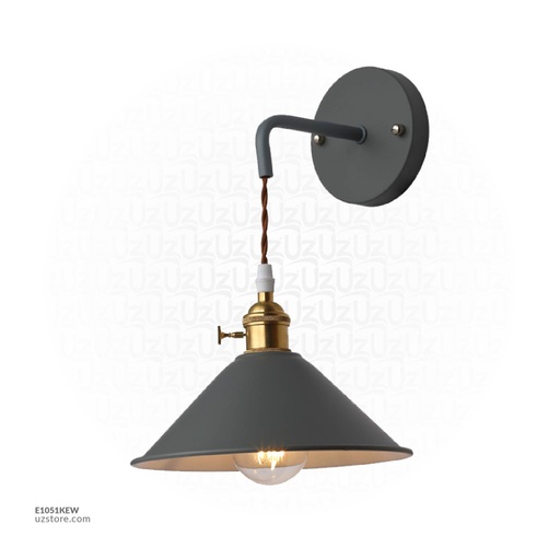 [E1051KEW] Wall Light 7942/1 Grey 250*250