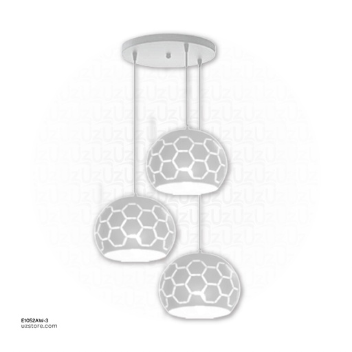 [E1052AW-3] White Pendant Light 5001/3 200*200