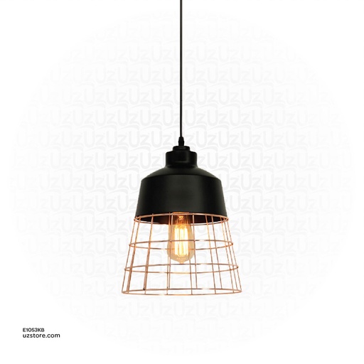 [E1053KB] Pendant Light 7433/1 black 260*330