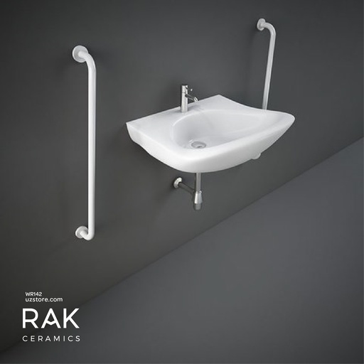 [WR142] RAK Ceramic BELLA DISABLED WASH BASIN WALL HUNG 61CM BL0101AWHA + OC42