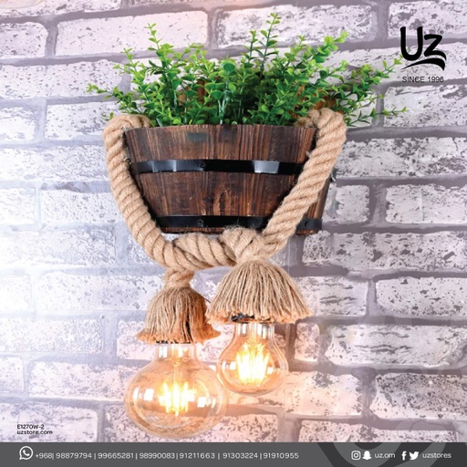 [E1270W-2] مصباح جدار شبه دائري 8075/2