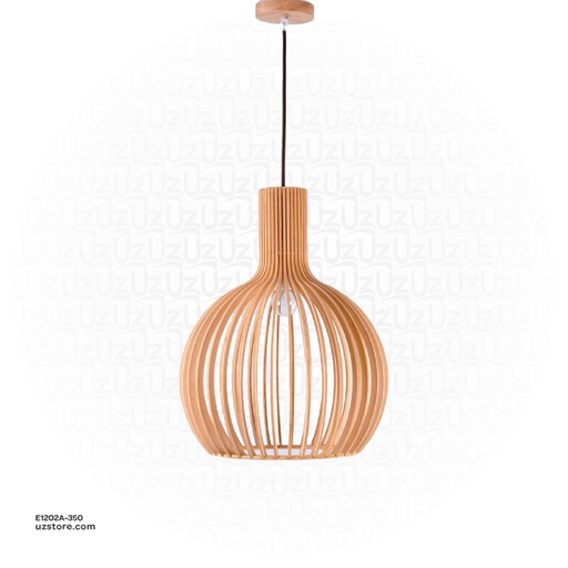 [E1202A-350] Pendant Wood Light 350mm OGS-WL08 (P)