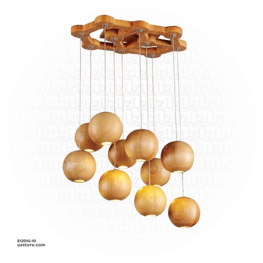 [E1201G-10] Pendant Wood Light  OGS-WL22 (P)