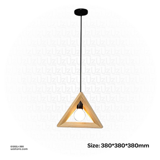 [E1202J-380] مصباح تعليق خشبي 380mm OGS-WL32(P)