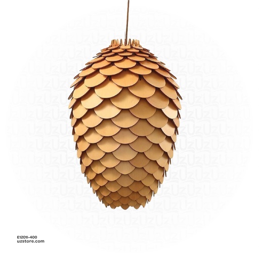 [E1201I-400] Pendant Wood Light 400mm OGS-WL63(P)