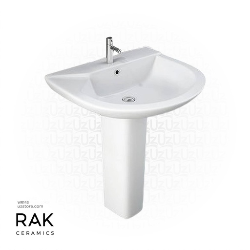 [WR143] RAK-LIWA Wash Basin Full Pedestal 635x550 MM