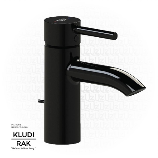 [MX1396B] KLUDI RAK Prime  Single Lever Basin Mixer Black RAK12000-03 BK1