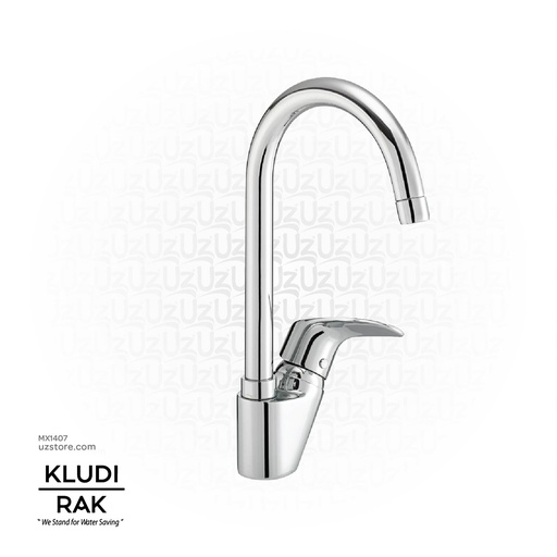 [MX1407] KLUDI RAK PEARL  Single Lever Sink Mixer Swivel Spout DN-10 RAK17050