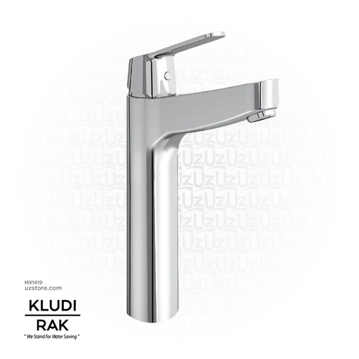 [MX1419] KLUDI RAK Peak Single Lever High-Raised XL Basin Mixer DN 15,
 RAK18061