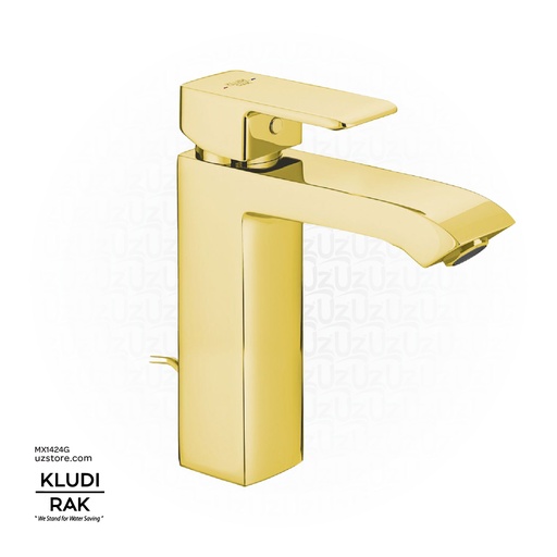 [MX1424G] KLUDI RAK PROFILE STAR  Single Lever XL basin mixer Gold RAK14060.GD1