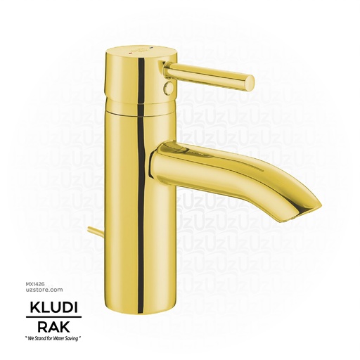 [MX1426] KLUDI RAK Prime Single Lever Basin Mixer DN 15, Gold RAK1200-03.GD1