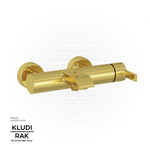 [MX1428] KLUDI RAK PASSION  Single Lever Bath and shower mixer Gold RAK13002.GD1