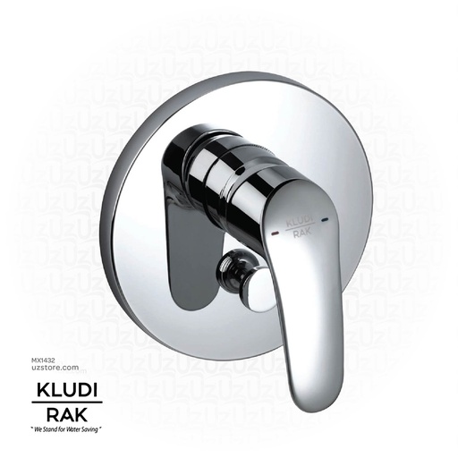 [MX1432] KLUDI RAK Pearl Concealed Single Lever Bath and Shower Mixer,
Trim Set RAK17075