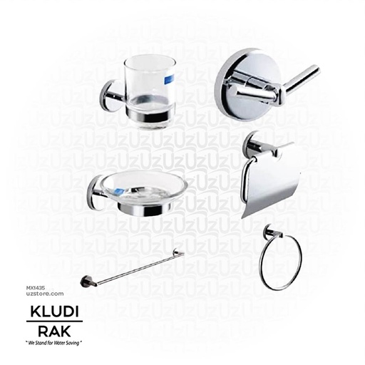 [MX1435] KLUDI RAK Project Bathroom Accessories Set ( 6 Pcs ),
RAK21022