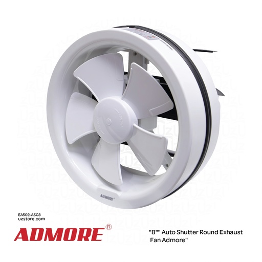 [EA502-ASC8] "8"" Auto Shutter Round Exhaust Fan Admore" ASC20