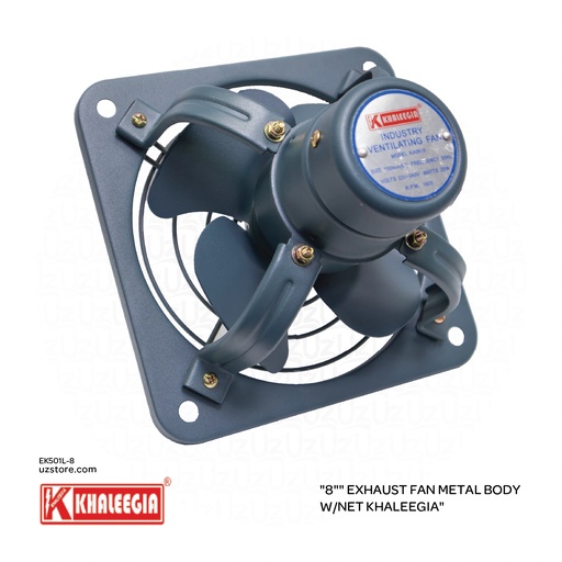 [EK501L-8] "8"" EXHAUST FAN METAL BODY W/NET KHALEEGIA" KA0820