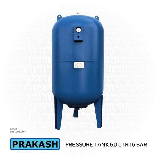 [E2702] PRAKASH PRESSURE TANK 60 LTR 16 BAR -PPT16V-60