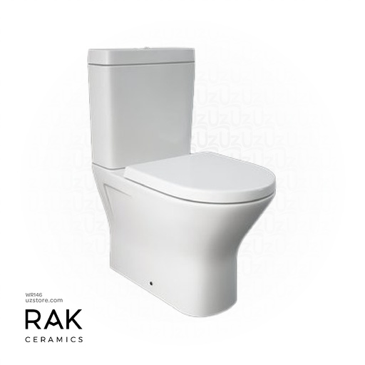 [WR146] RAK Ceramic Resort Floor stand WC P trap + Flush Tank + Soft seat RST16AWHA-FS37UK-RST10AWHA-FS60FLRT-YFG106C