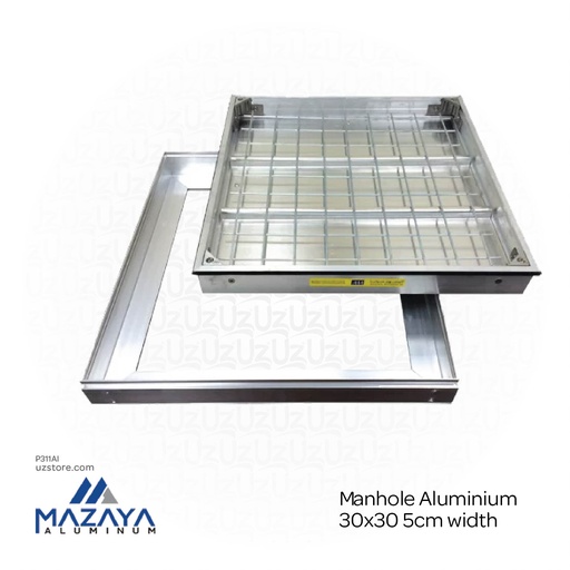 [P311AI] Mazaya Manhole Aluminium 30x30 5cm width
