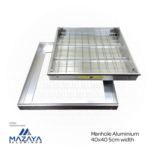 [P312AI] Mazaya Manhole Aluminium 40x40 5cm width