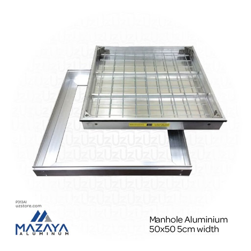 [P313AI] Mazaya Manhole Aluminium 50x50 5cm width