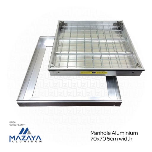 [P315AI] Mazaya Manhole Aluminium 70x70 5cm width