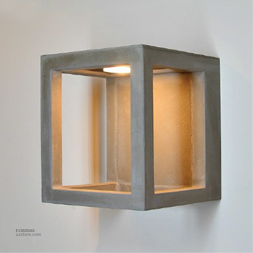 [E1302DAS] Grey Cement Led Outdoor Wall light 6W
 610004