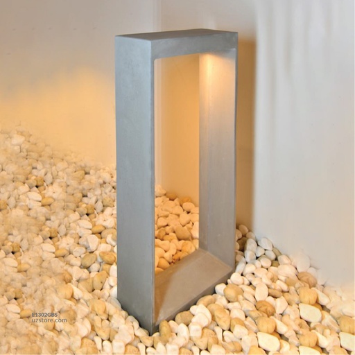 [E1302GBS] Grey Cement Led Outdoor Bollard Garden Light 6W
 610012