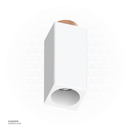 [E1302SDW] White Gypsum Downlight GU10 210201