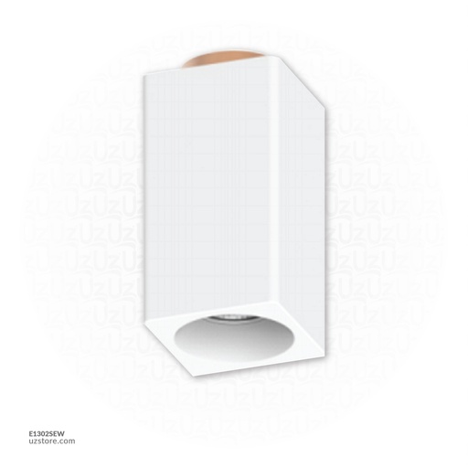 [E1302SEW] White Gypsum Downlight GU10 210202