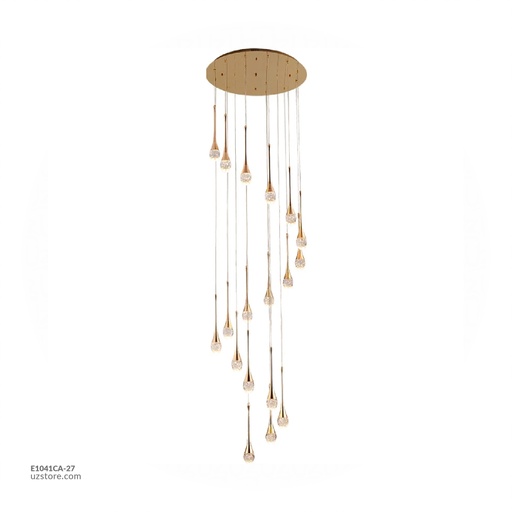 [E1041CA-27] Chandelier 9340/27 GD Q60 H500 135W