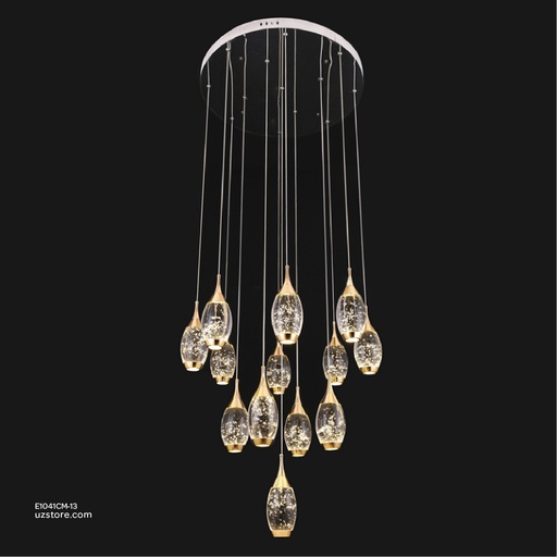 [E1041CM-13] Chandelier 9471/13. Q55 H250 65W