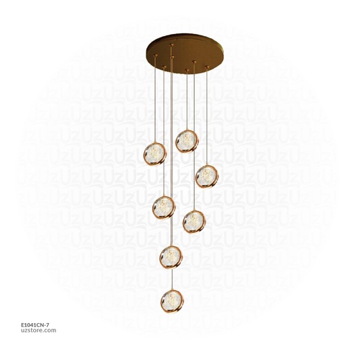 [E1041CN-7] Chandelier 9473/6+1. Q35 H100 55W