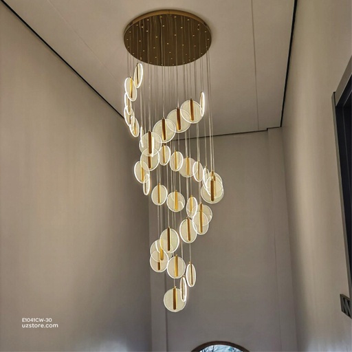 [E1041CW-30] Chandelier 9635/30.GD Q65 H500 78W