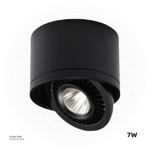 [E1244-7BW] مصباح تركيز أسود 7 واط  87*60 TDM-A022