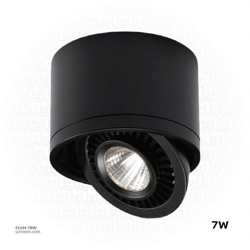 [E1244-7BW] Focus Light TDM-A022 7W 87*60 Black